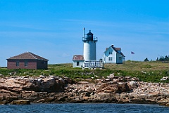 Remote Great Duck Island Light in Acadia National Park
